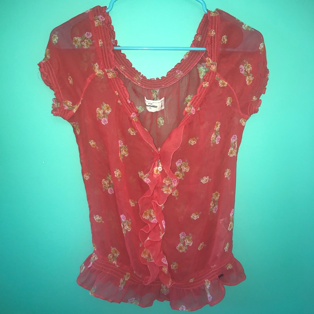 Abercrombie Flowered Blouse